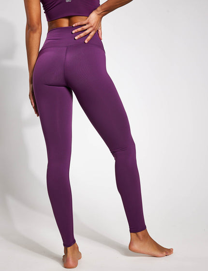 Alo Yoga High Waisted Airbrush Legging - Dark Plumimage2- The Sports Edit