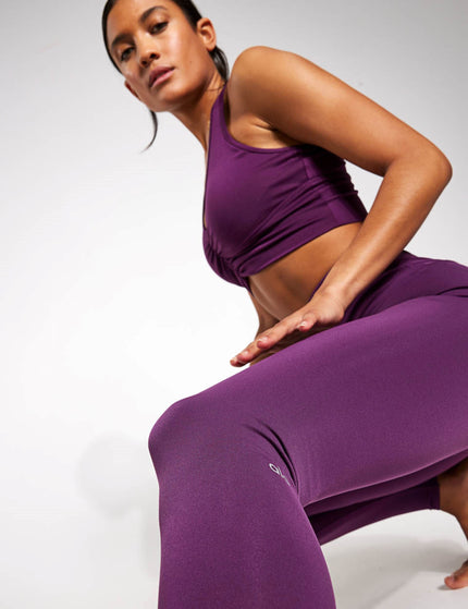 Alo Yoga High Waisted Airbrush Legging - Dark Plumimage3- The Sports Edit