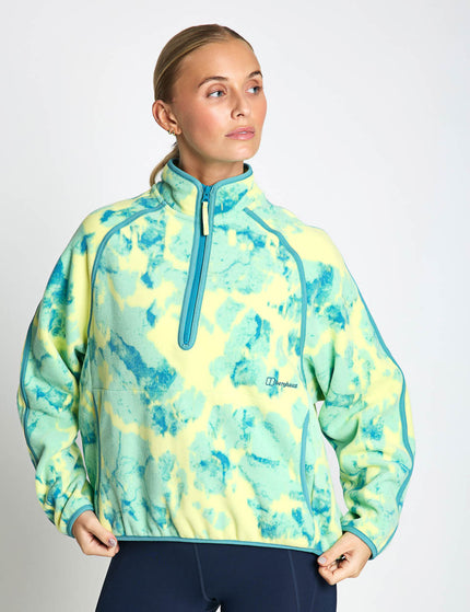 Berghaus Bamburgh Half Zip Fleece - Light Electro Printedimages1- The Sports Edit
