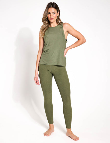 Beyond Yoga Featherweight Rebalance Tank - Moss Green Heatherimage4- The Sports Edit