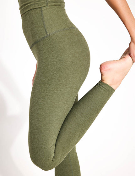 Beyond Yoga Spacedye Caught In The Midi High Waisted Legging - Moss Green Heatherimage3- The Sports Edit