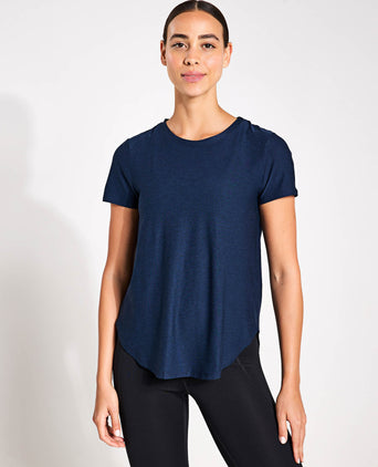 Featherweight On The Down Low Tee - Nocturnal Navy