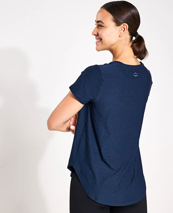 Featherweight On The Down Low Tee - Nocturnal Navy