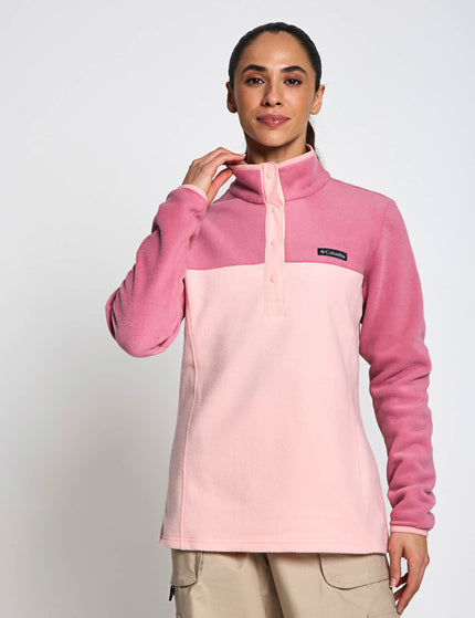 Columbia Benton Springs Half Snap Pullover - Pink Sandimages4- The Sports Edit