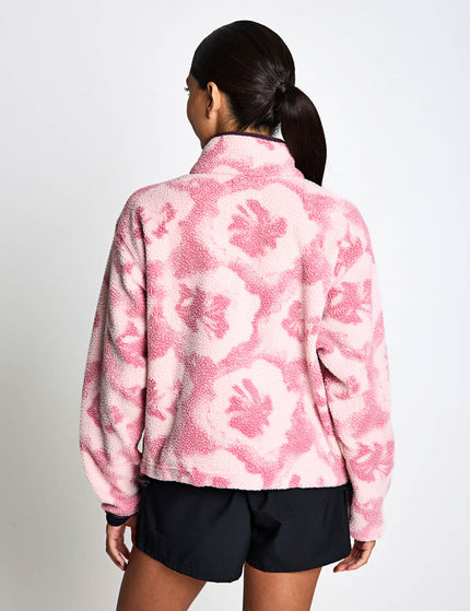 Columbia Helvetia II Cropped Sherpa Half Snap Printed Fleece - Rosette/Sprayflowerimages2- The Sports Edit