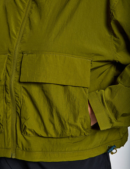 Columbia Paracutie Cropped Cargo Windbreaker - Mossy Greenimages4- The Sports Edit