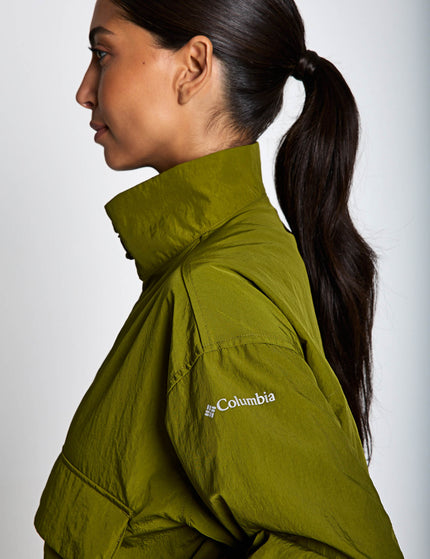Columbia Paracutie Cropped Cargo Windbreaker - Mossy Greenimages3- The Sports Edit