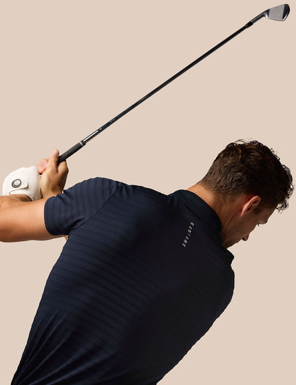Castore Pinnacle Pique Stripe Polo - Navy/Whiteimage6- The Sports Edit