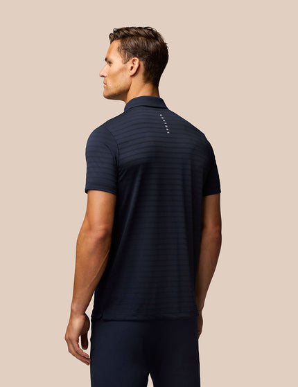 Castore Pinnacle Pique Stripe Polo - Navy/Whiteimage4- The Sports Edit