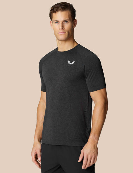 Castore Seamless Short Sleeve T-Shirt - Black/Whiteimage1- The Sports Edit