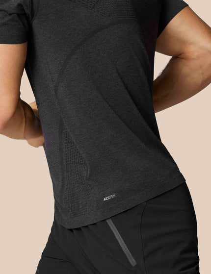 Castore Seamless Short Sleeve T-Shirt - Black/Whiteimage3- The Sports Edit