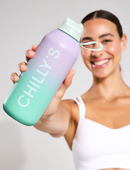 Chilly's Series 2 Flip Water Bottle 500ml - Morning Hazeimage7- The Sports Edit