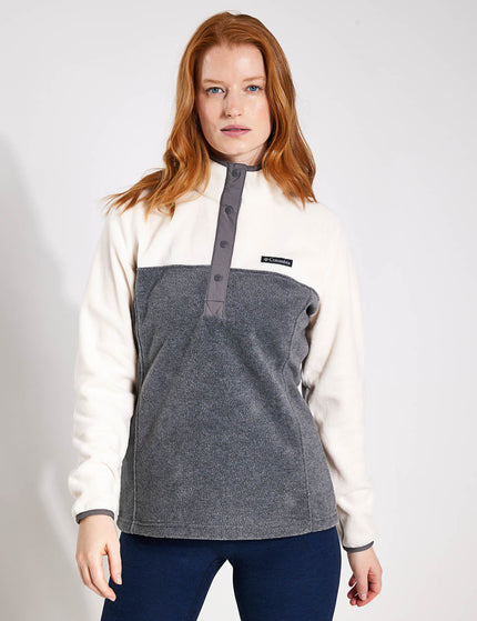 Columbia Benton Springs Half Snap Pullover - City Grey Heather/Chalkimage1- The Sports Edit