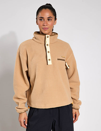 Columbia Helvetia II Cropped Sherpa Half Snap Fleece - Canoeimage1- The Sports Edit