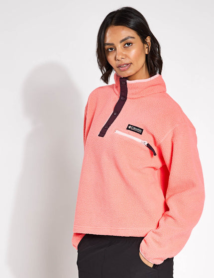 Columbia Helvetia II Cropped Sherpa Half Snap Fleece - Alpenglowimage1- The Sports Edit