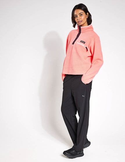 Columbia Helvetia II Cropped Sherpa Half Snap Fleece - Alpenglowimage4- The Sports Edit