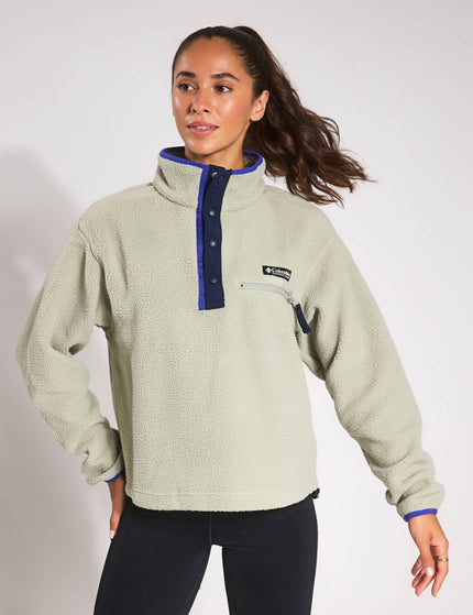 Columbia Helvetia II Cropped Sherpa Half Snap Fleece - Safariimage1- The Sports Edit