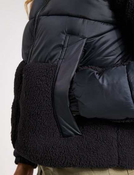 Columbia Leadbetter Point II Sherpa Hybrid Puffer Jacket - Blackimage3- The Sports Edit