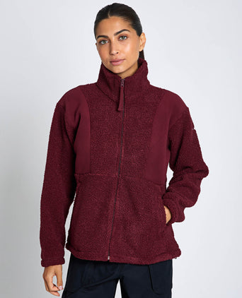 Panorama II Sherpa Fleece Jacket - Rich Wine