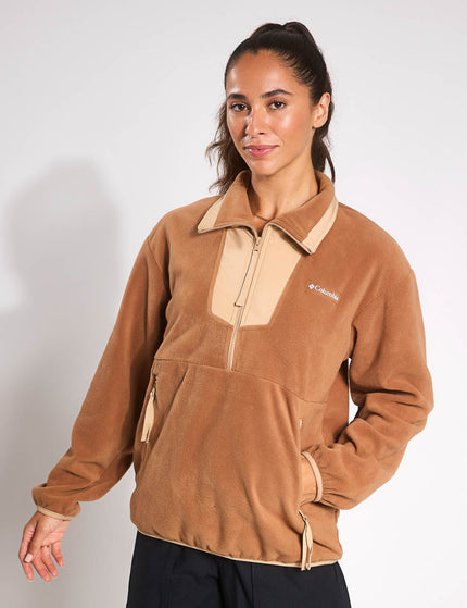 Columbia Sequoia Grove 1/2 Zip Fleece - Camel Brownimage1- The Sports Edit