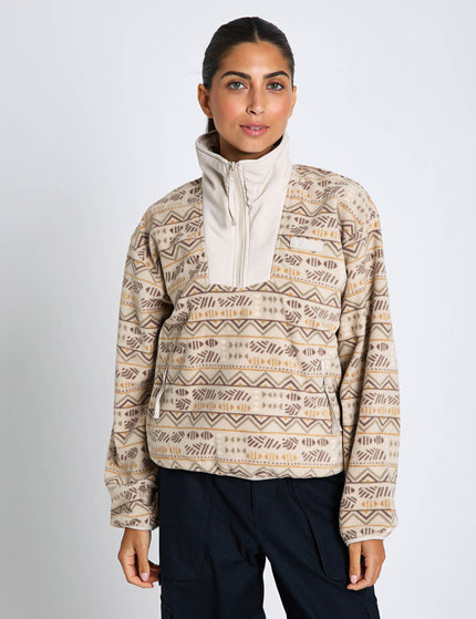 Columbia Sequoia Grove Printed Half Zip Fleece - Dark Stone Horizonsimages3- The Sports Edit