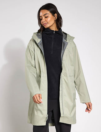 Weekend Adventure II Long Waterproof Jacket - Safari