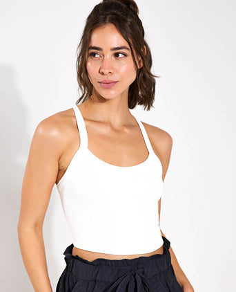 All Clear Cami Solid - White