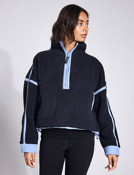 FP Movement Mountain High 1/2 Zip Fleece - Black/Blue Grey Comboimage5- The Sports Edit