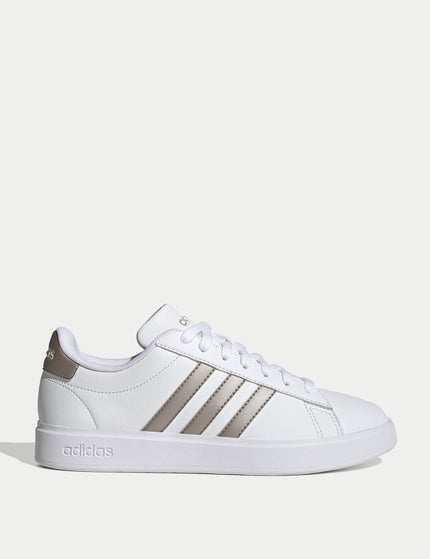 adidas Grand Court 2.0 Shoes - Cloud White/Platinum Metallicimage1- The Sports Edit