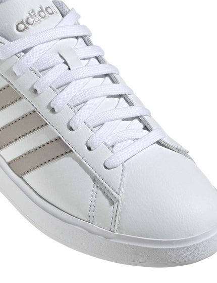 adidas Grand Court 2.0 Shoes - Cloud White/Platinum Metallicimage5- The Sports Edit