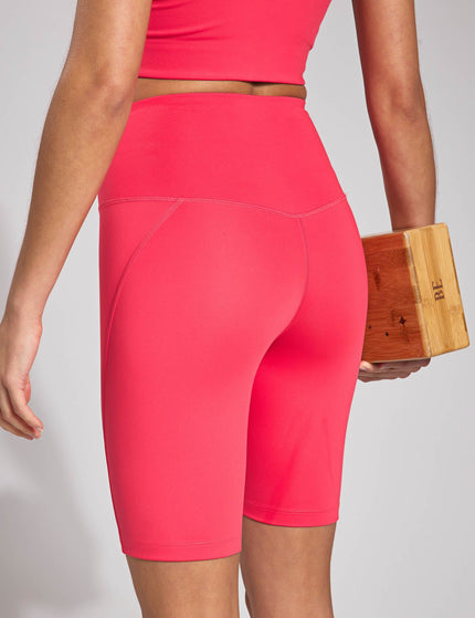 Girlfriend Collective High Waisted Bike Short - Geraniumimage2- The Sports Edit