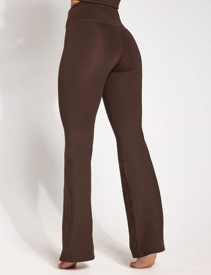 Girlfriend Collective Compressive Flare Legging - Cocoa Beanimage2- The Sports Edit