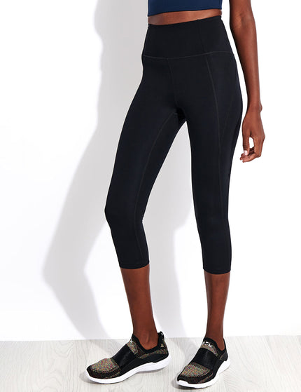Girlfriend Collective Compressive High Waisted Capri Legging - Blackimage1- The Sports Edit