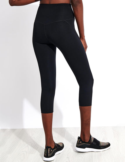 Girlfriend Collective Compressive High Waisted Capri Legging - Blackimage3- The Sports Edit