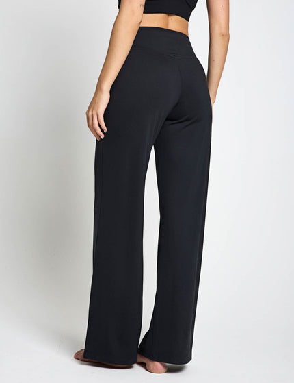 Girlfriend Collective Jada Straight Leg Pant - Blackimages2- The Sports Edit