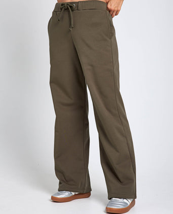 Millie Straight Leg Sweatpant - Mink