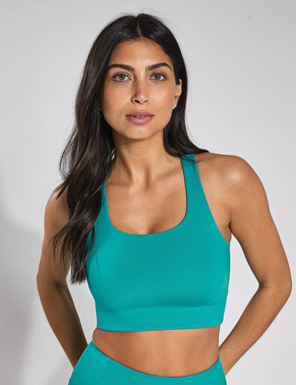 Girlfriend Collective Paloma Bra Classic - Peacockimage1- The Sports Edit