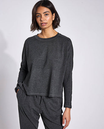 ReSet Long Sleeve Tee - Moon Heather