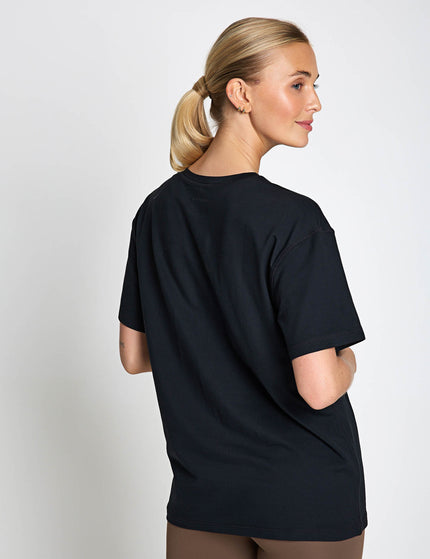 Girlfriend Collective ReSet Relaxed Workout Tee - Blackimages2- The Sports Edit