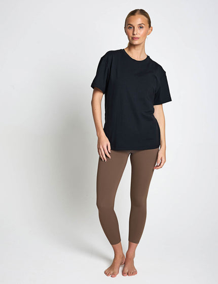Girlfriend Collective ReSet Relaxed Workout Tee - Blackimages6- The Sports Edit