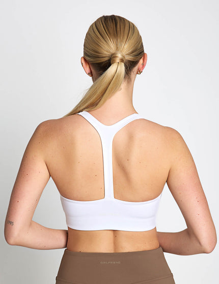 Girlfriend Collective Stevie Ballet Bra - Bright Whiteimages2- The Sports Edit