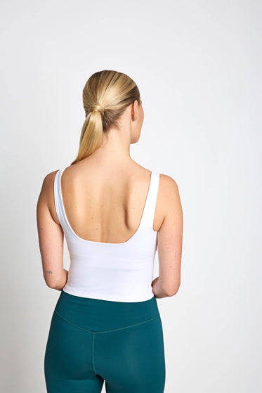 Girlfriend Collective Tommy Tank - Bright Whiteimages2- The Sports Edit