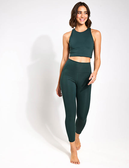 Girlfriend Collective High Waisted 7/8 Pocket Legging - Mossimage4- The Sports Edit