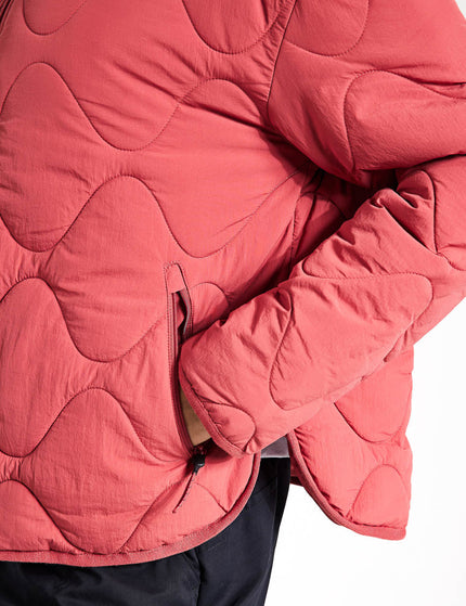 Goodmove Packaway Quilted Funnel Neck Jacket - Brickimage3- The Sports Edit