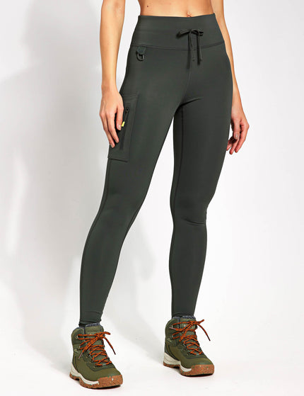 Goodmove Go Discover Stormwear Walking Leggings - Dark Oliveimages1- The Sports Edit