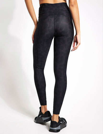 Goodmove Go Move Printed High Waisted Gym Leggings - Mono Animal Blackimage2- The Sports Edit