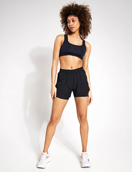 Goodmove Layered Stormwear Shorts - Blackimage4- The Sports Edit