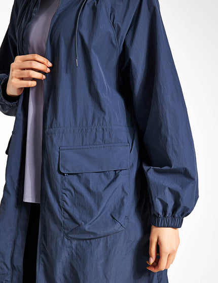 Goodmove Packable Longline Parka with Stormwear - Nightshadeimage3- The Sports Edit