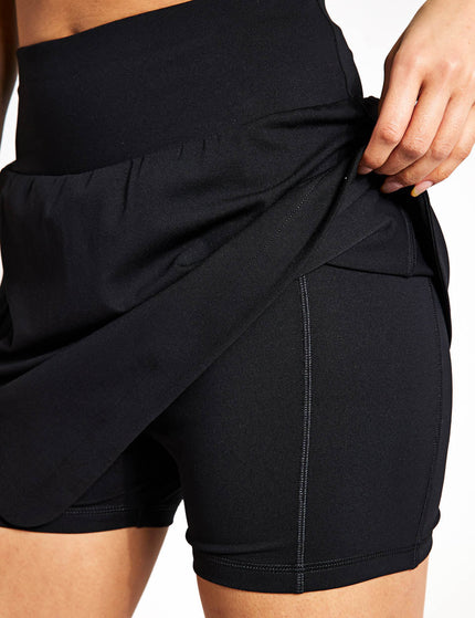 Goodmove High Waisted Skort - Blackimage2- The Sports Edit