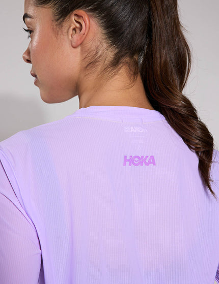 HOKA Airolite Run Long Sleeve - Aster Flowerimage4- The Sports Edit